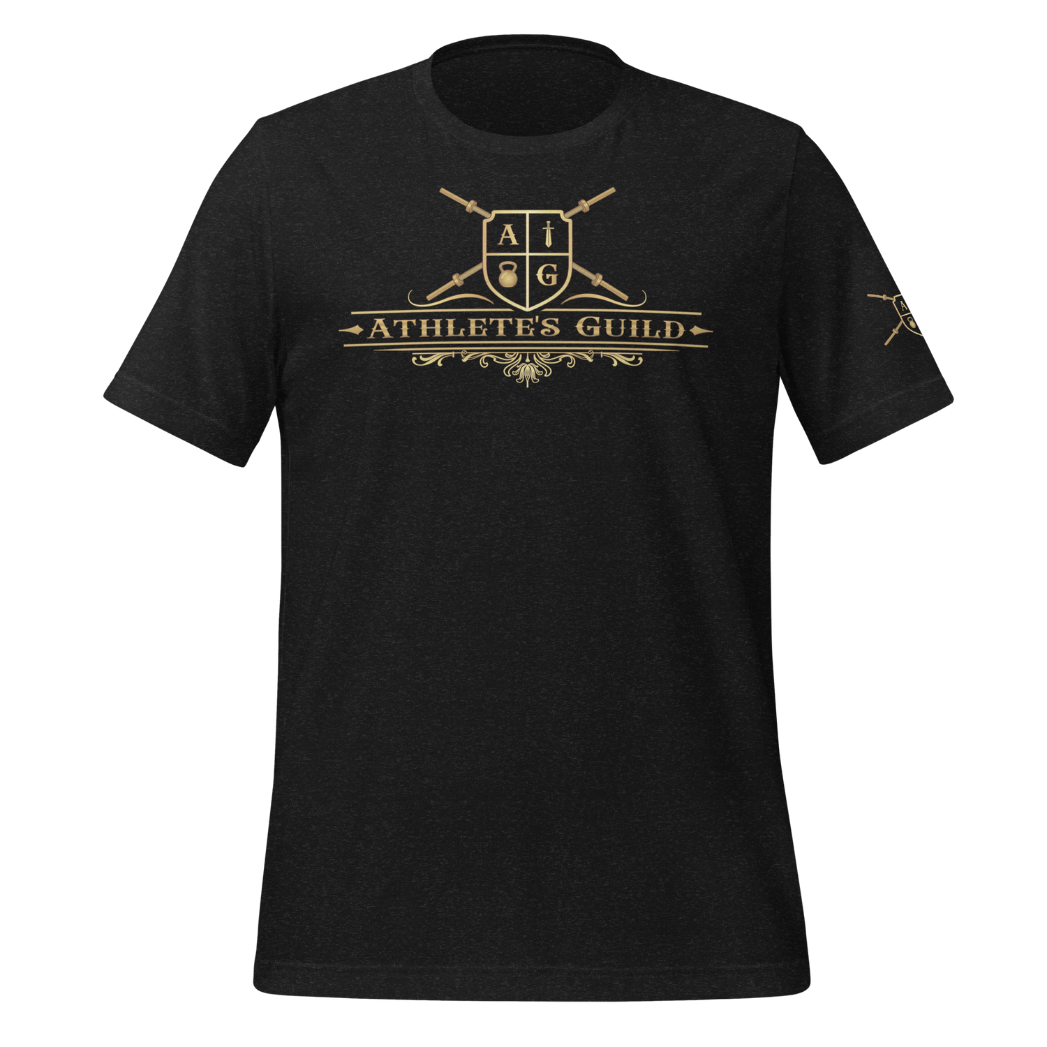 Black t-shirt with &