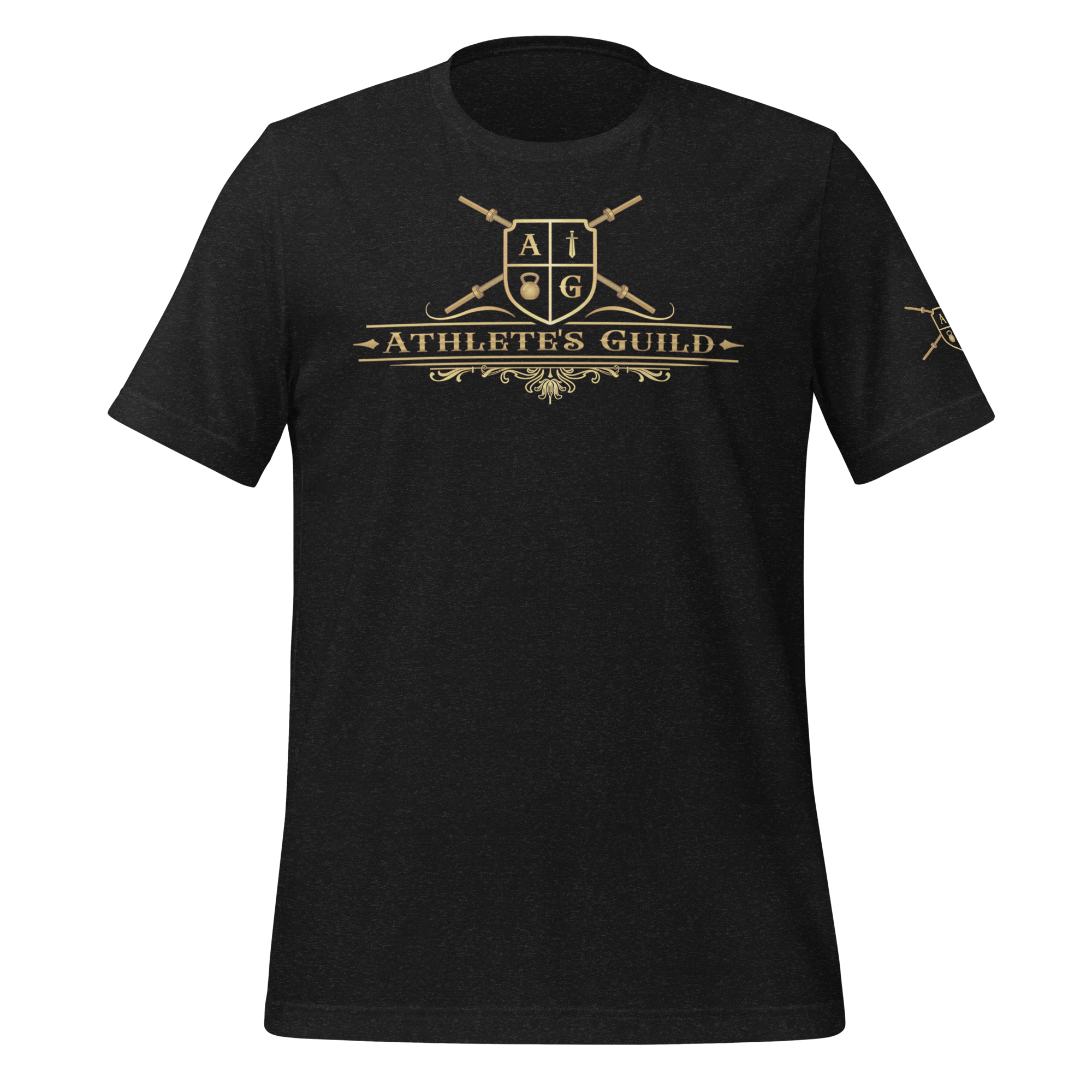 Black t-shirt with &