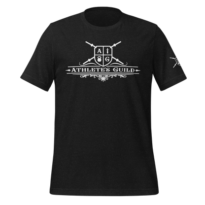 Black t-shirt with white &
